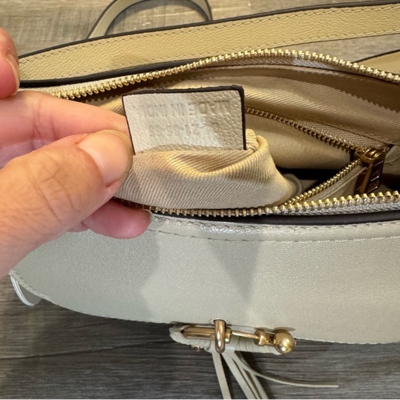 See By Chloe Joan Small Hobo Leather Handbag Cement Beige - Picture 15 of 16